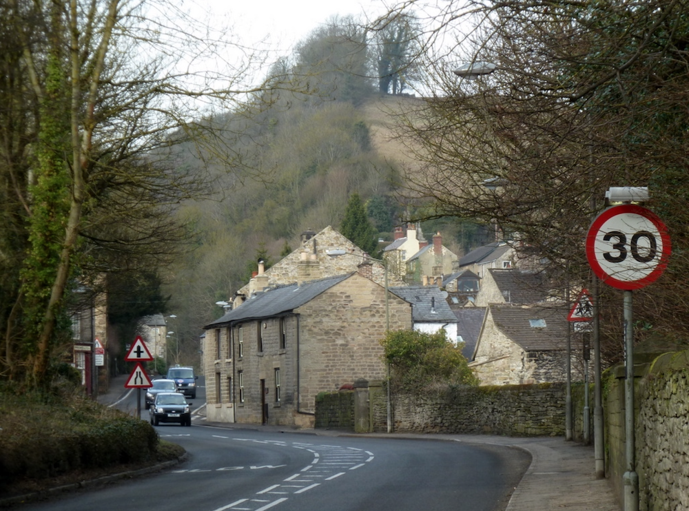 Peak District Chippy Crowned Gold Entering Stoney Middleton From The East By Andrew Hill, CC BY-SA 2.0 , Via Wikimedia Commons